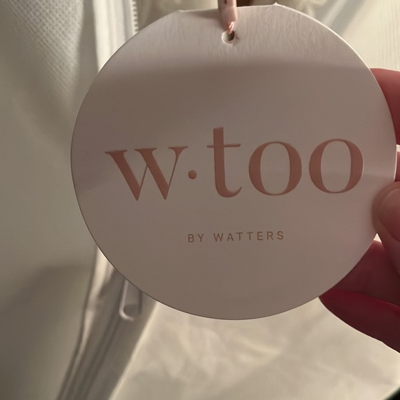 Wedding dress by Wtoo, never worn or altered, new still on Watters site. Ivory. - Picture 3 of 6